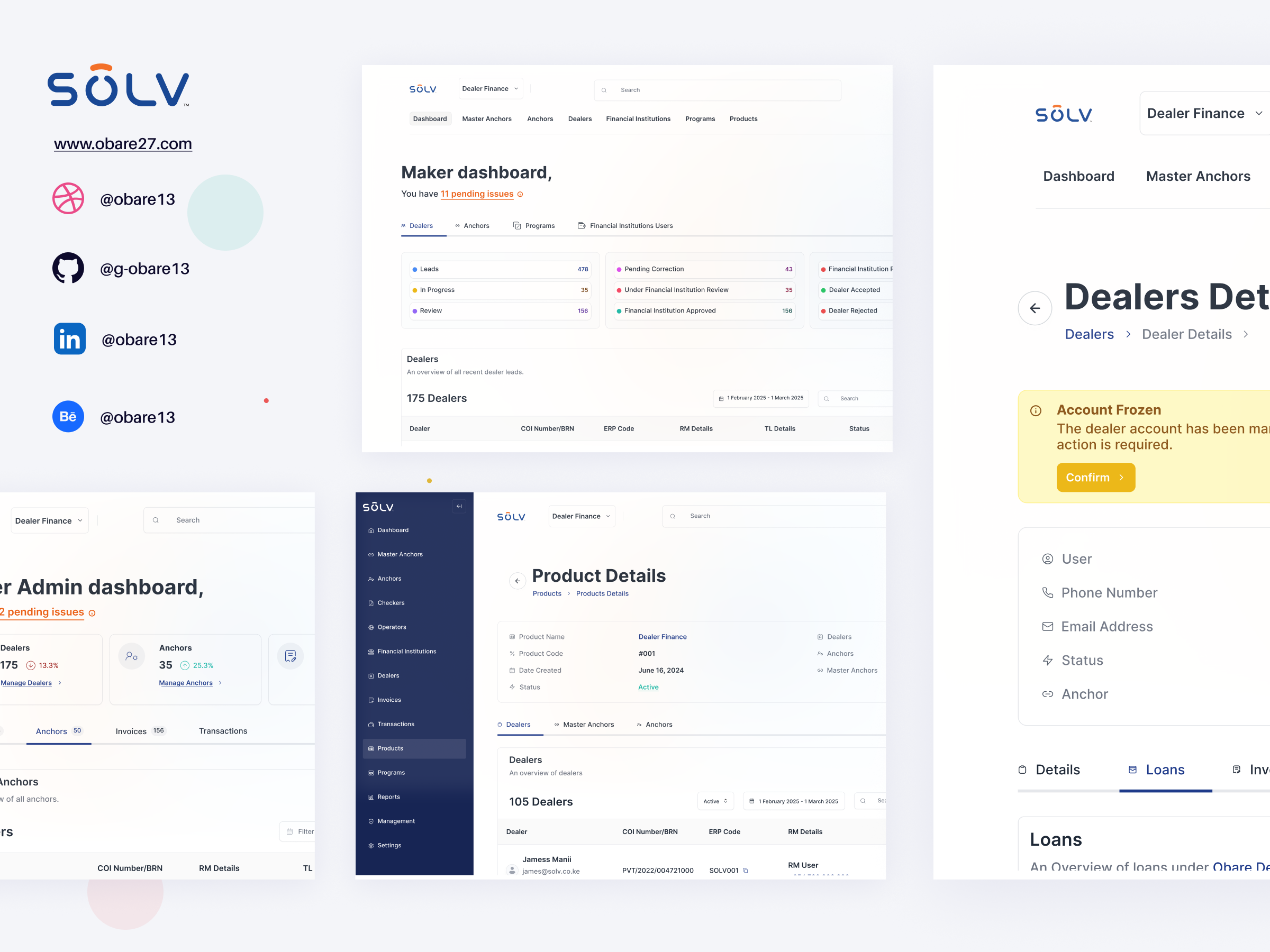 Solv Dashboards